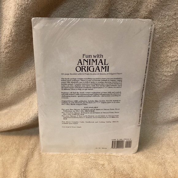 New Sealed Fun with Animal Origami 48 page Booklet plus Origami Paper - Picture 3 of 6
